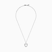 Signature 14K White Gold Diamond Sculpted Panther Outline Pendant