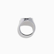 Lab Grown Diamond Celestial Signet Pinky Ring in Sterling Silver