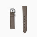 Gray – 20mm Saffiano Print Calf Leather Watch Strap
