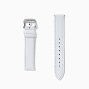 White – 18mm Smooth Calf Leather Watch Strap