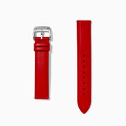 Red – 18mm Smooth Calf Leather Watch Strap