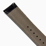 Black – 22mm Exotic Print Calf Leather Watch Strap