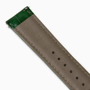 Green – 22mm Exotic Print Calf Leather Watch Strap
