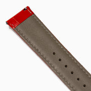 Red – 22mm Exotic Print Calf Leather Watch Strap