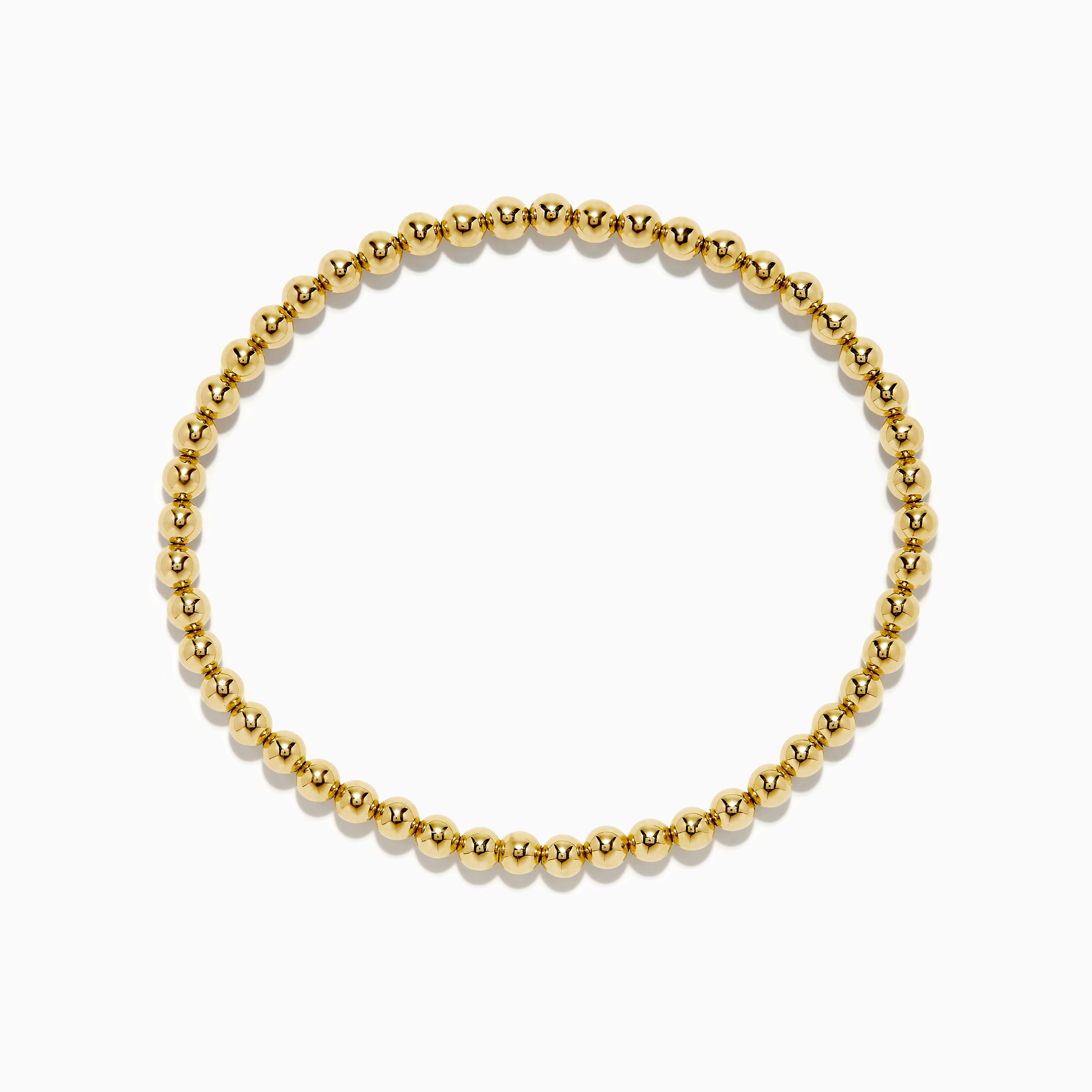 GFB | 4mm 6.25 14k Yellow Gold Filled Bead Bracelet main image 0