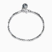 A Mens 925 Sterling Silver Links Bracelet is displayed on a white background.