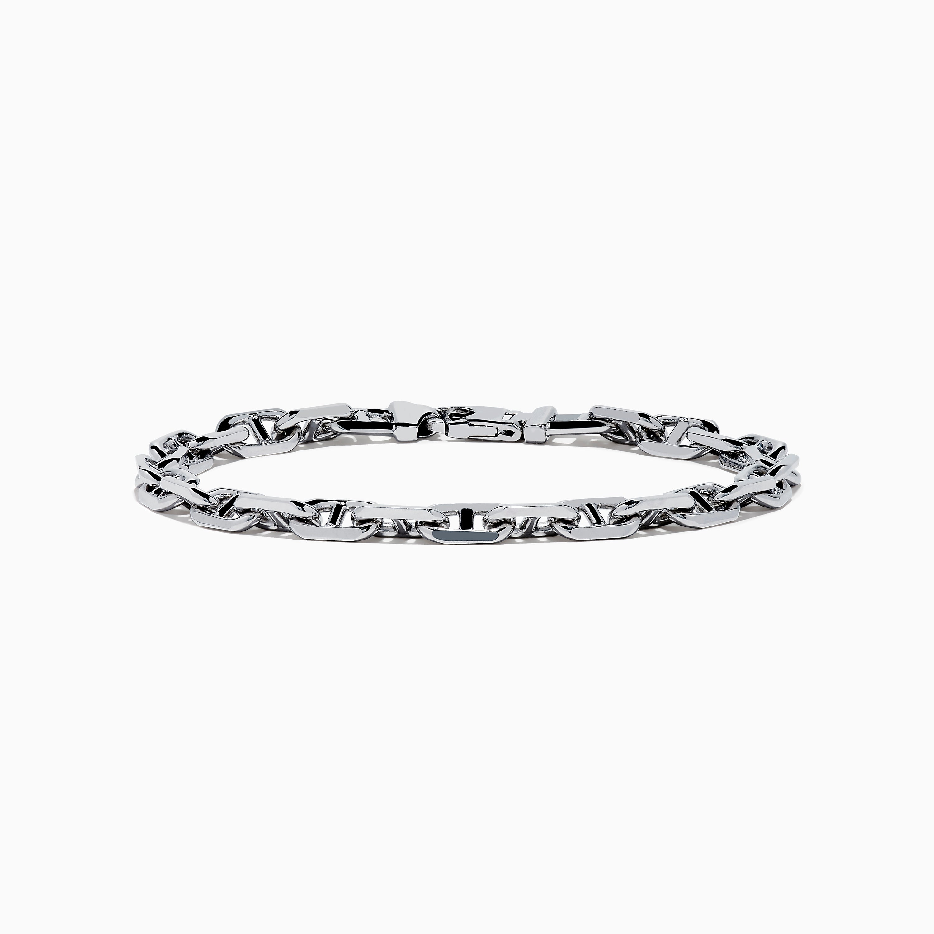 Men's 925 Sterling Silver Anchor Bracelet