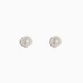 The 14K Yellow Gold Cultured Akoya Pearl Stud Earrings feature classic round pearls set on yellow gold, shown against a plain white background.