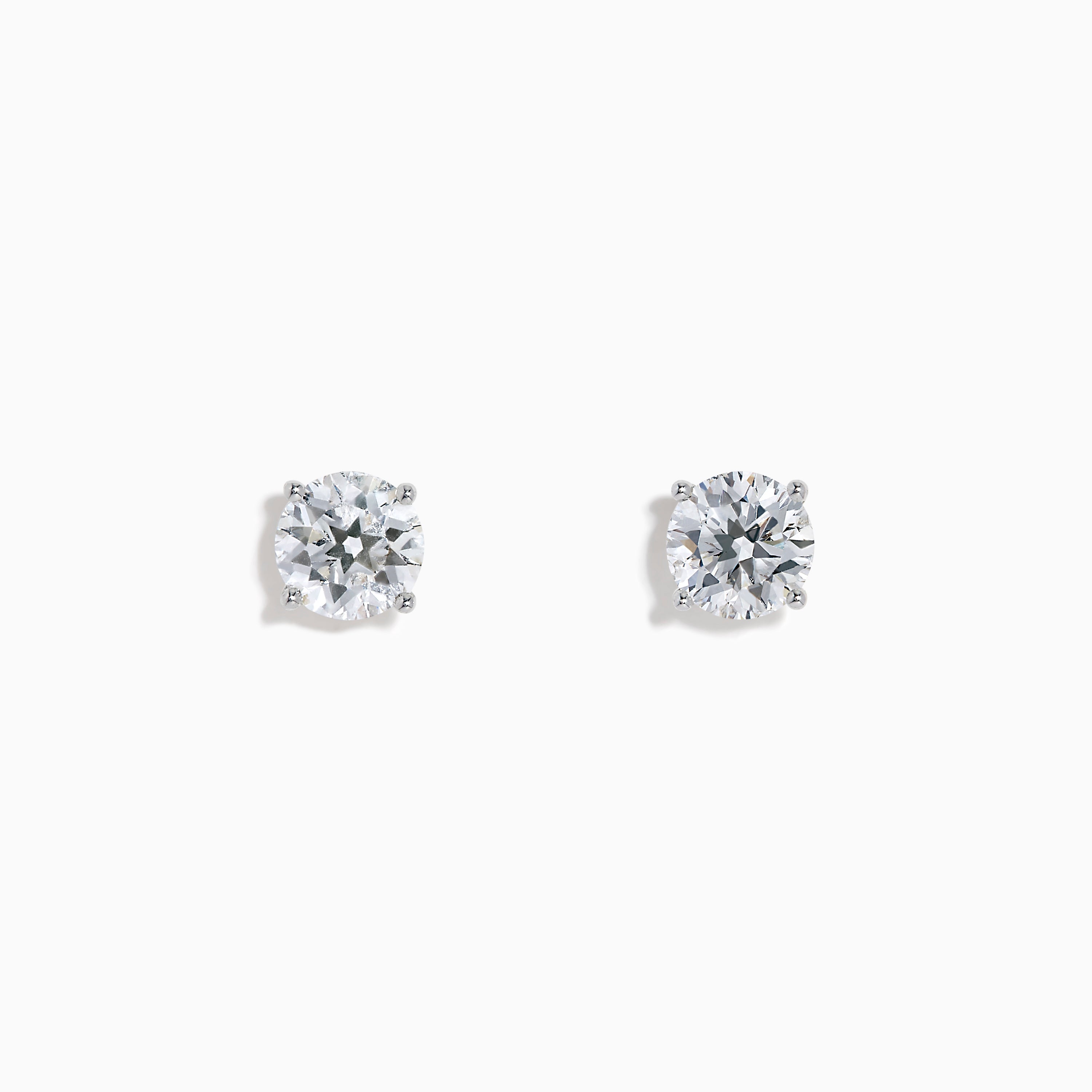 Star Lab Grown Diamond Stud Earrings in 18K White Gold