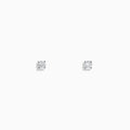 The 14K White Gold Diamond Solitaire Stud Earrings, 0.25 TCW, feature small round diamonds in a classic prong setting, displayed on a plain white background.