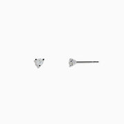 A pair of 14 Karat White Gold Diamond Stud Earrings featuring 0.15TCW round diamonds in a simple three-prong setting, shown on a plain white background.