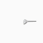 A pair of 14 Karat White Gold Diamond Stud Earrings with 1.00TCW round diamonds is displayed on a plain white background.