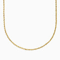 The 14K Yellow Gold Rope 22 Chain is displayed against a plain white background, with the chain forming a wide, gentle curve at the bottom.