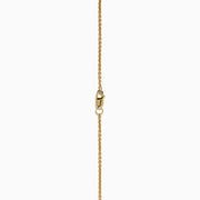 Lab Grown Diamond Bezel-Set Dangle Station Necklace in 14K Yellow Gold