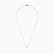 This 14K White Gold Diamond Initial F Pendant features a delicate chain and sparkling diamonds, showcasing signature Effy style.