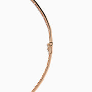 The Signature 14K Rose Gold Diamond and Emerald Panther Necklace features a sculpted panther head with black spots, sparkling diamonds, and vivid emerald green eyes for a striking look.