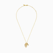 Safari 14K Yellow Gold Diamond, Black Diamond Horse Pendant necklace shown against a plain white background.