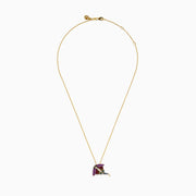 Watercolors 14K Yellow Gold Multi Sapphire, Tsavorite and Diamond Stingray Pendant