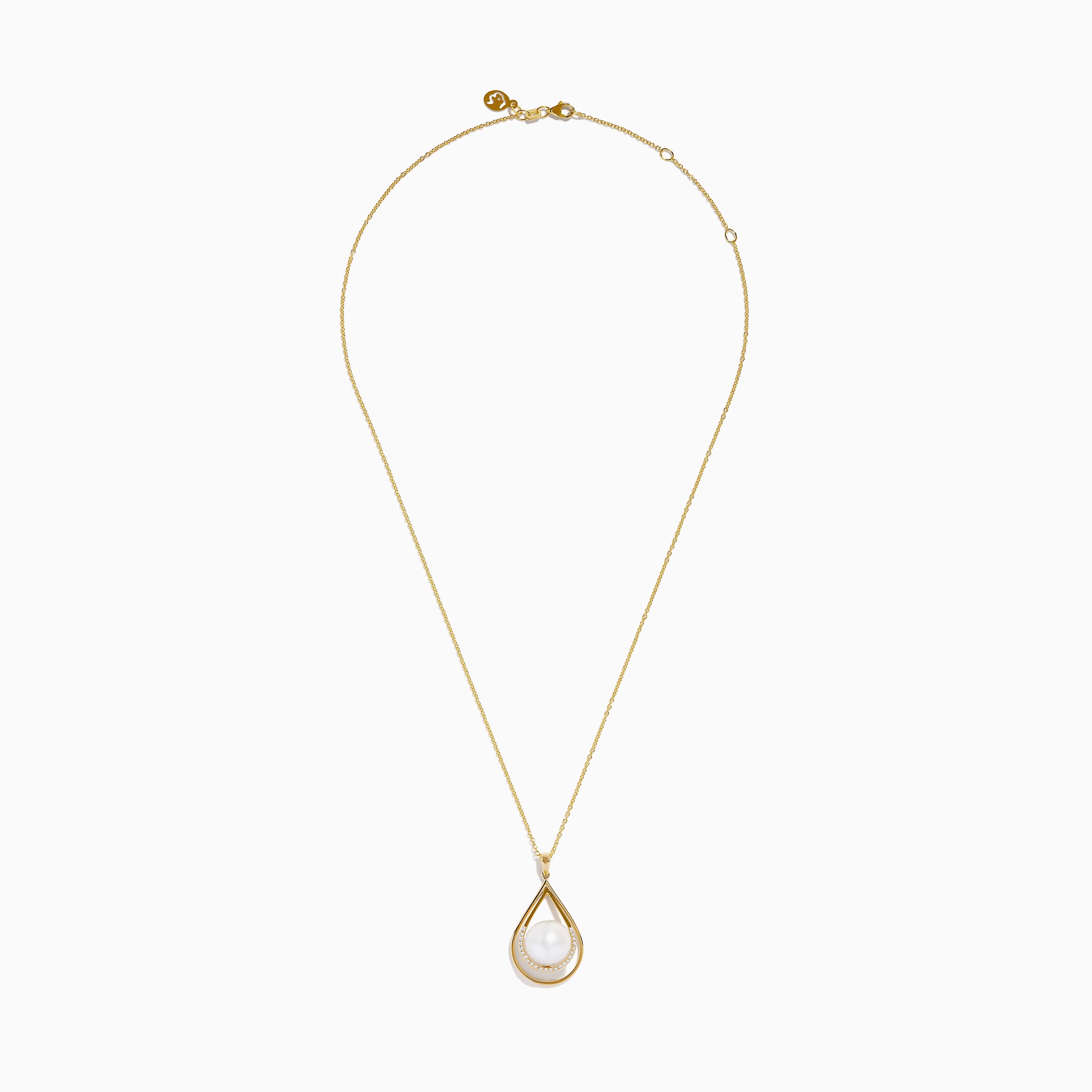 9ct Yellow Gold Drop Freshwater Pearl Pendant main image 1