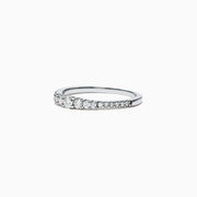 The Pave Classica 14K White Gold Diamond Band, 0.31 TCW, features a row of sparkling diamonds set along the band for elegant brilliance.