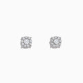 Bouquet 14K White Gold Diamond Cluster Stud Earrings, 0.50 TCW, shown on a plain white background.