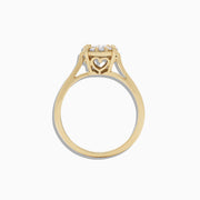 The Bouquet 14K Yellow Gold Diamond Cluster Ring, 0.51 TCW, showcases a round cluster of sparkling diamonds set in yellow gold, elegantly presented on a plain white background.