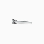 The Bridal 14K White Gold Diamond Ring, 0.53 TCW, features a round brilliant-cut diamond on a polished white gold band, shown against a white background.