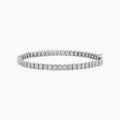 The 925 Sterling Silver Diamond Tennis Bracelet showcases a continuous row of sparkling diamonds set in sterling silver links, displayed on a plain white background.
