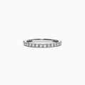 The Pave Classica 14K White Gold Diamond Band, 0.34 TCW, features a row of sparkling diamonds set along the band and is displayed against a plain white background.