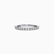The Pave Classica 14K White Gold Diamond Band, 0.34 TCW, features a row of sparkling diamonds set along the band and is displayed against a plain white background.