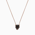 The Signature 14K Rose Gold Black Diamond & Emerald Necklace, 0.61 TCW, features a panther’s head pendant with black diamonds and emeralds—an elegant and striking piece for any jewelry collection.