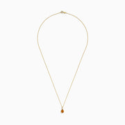 The Sunset 14K Yellow Gold Citrine Pendant (0.81 TCW) features a delicate yellow gold chain and a small round citrine in a simple gold setting, shown on a white background.