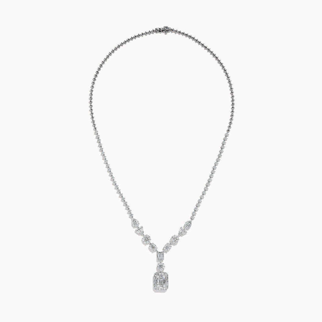 Effy Classique 14K White Gold Diamond Necklace