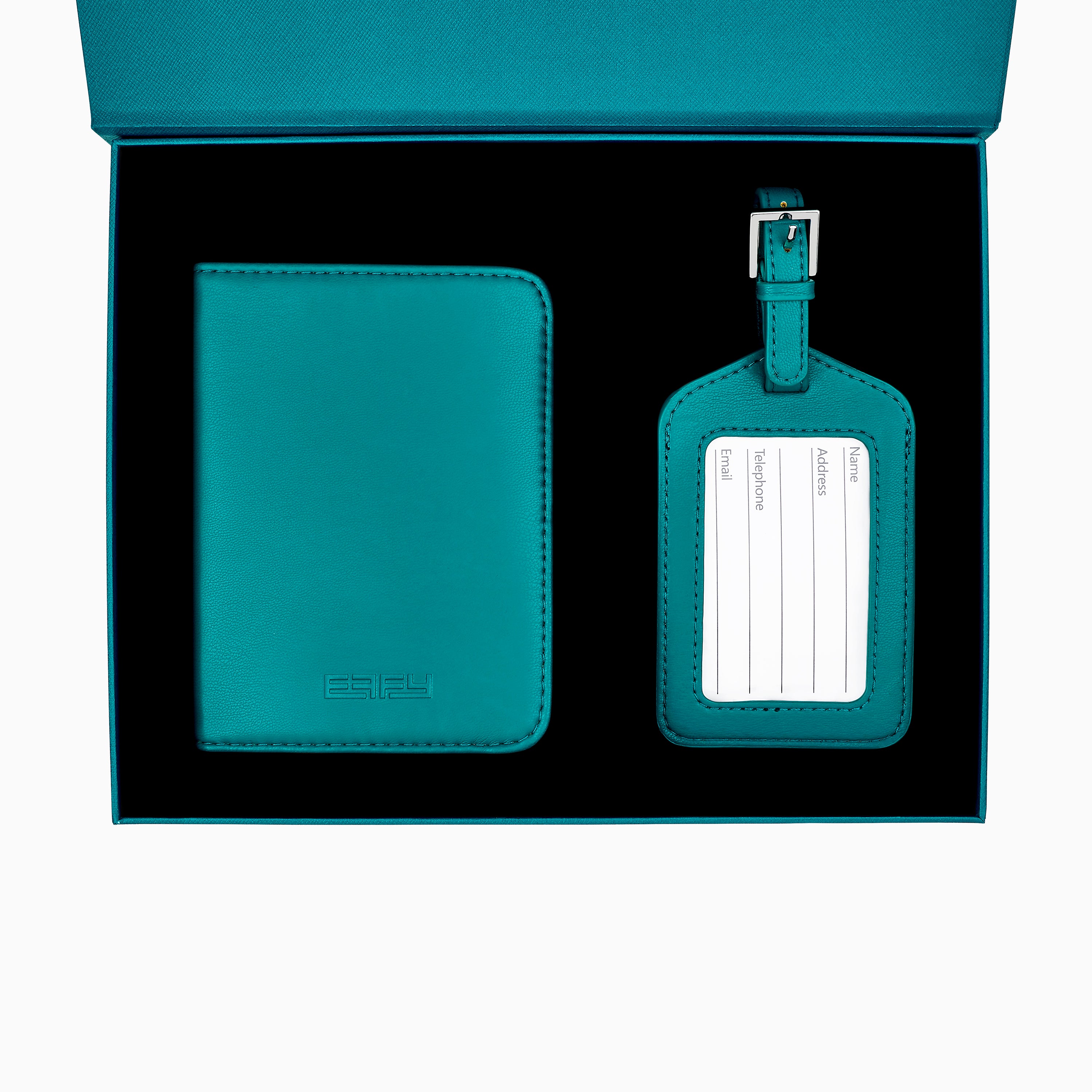 Effy Passport Holder and Luggage Tag Travel Set