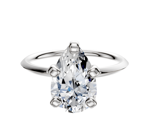 Platinum 4 Prong Classic Knife Edge 1.5mm Engagement Ring