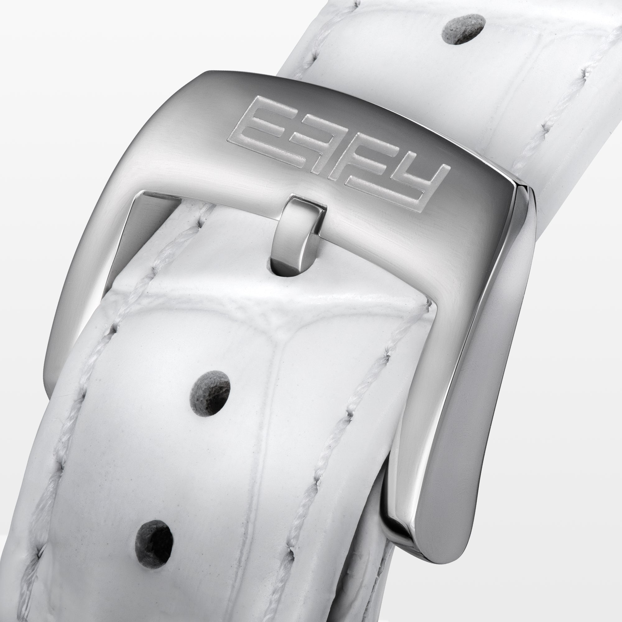 The 41MM Swiss Made Stainless Steel Signature Panther Watch with Diamonds features a jeweled panther design with black spots, emerald eyes, and a diamond-studded face, displaying the time in a small subdial.