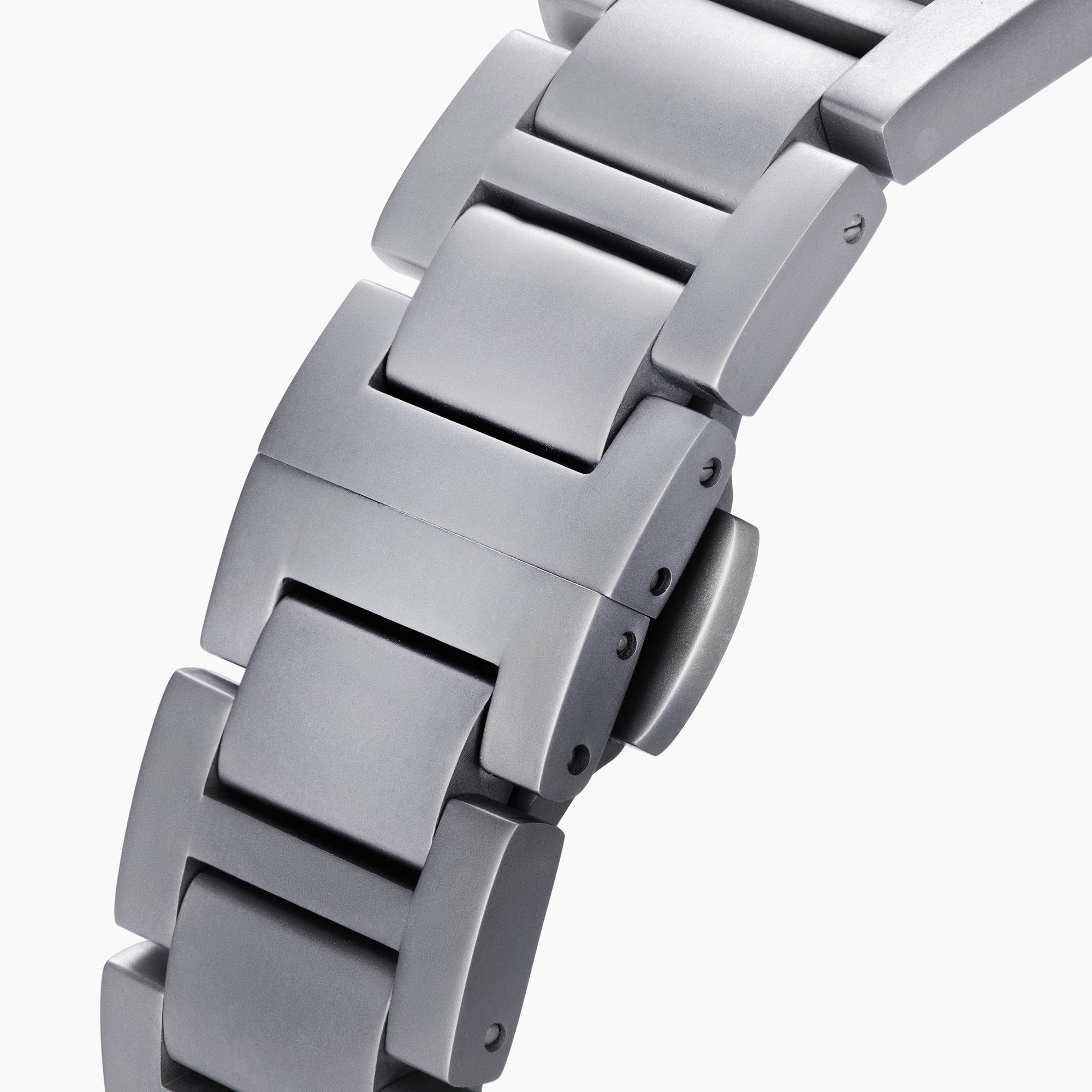 The 41MM Swiss Made Stainless Steel Automatic Skeleton Watch features a silver metal band, white face, black hour markers, and an open skeleton dial displaying inner gears. "ESPY" is printed below the 12 o’clock position.
