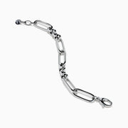 Sterling Silver Alternating Oval Link Bracelet