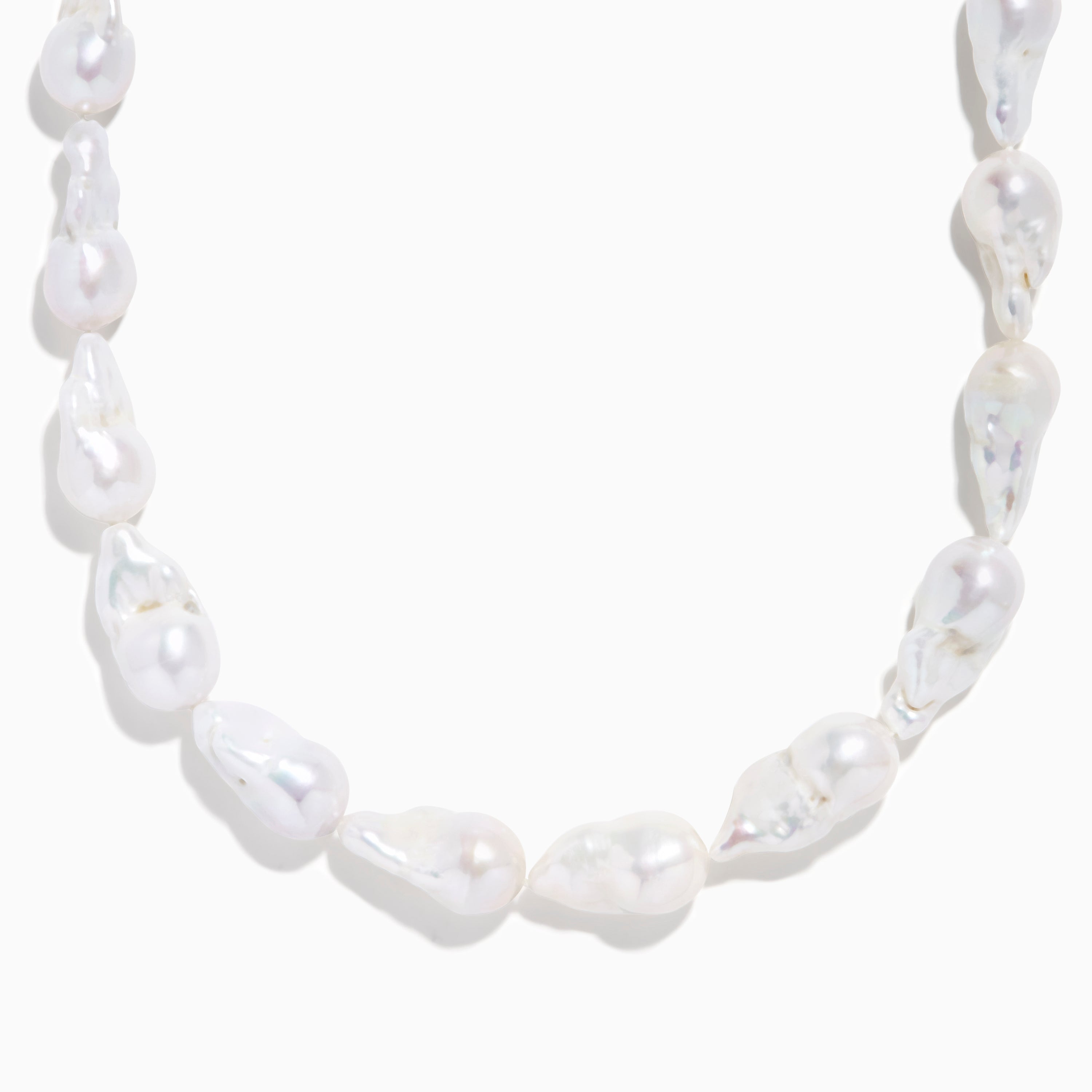 14K Yellow Gold Freshwater Baroque Pearl Necklace