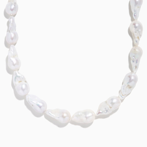 14K Yellow Gold Freshwater Baroque Pearl Necklace