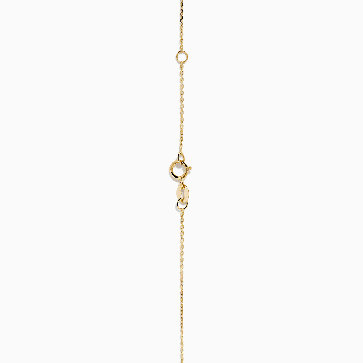 14K Yellow Gold Diamond Lock and Key Necklace