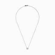 Lab Grown Diamond Cluster Pendant in Sterling Silver