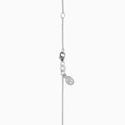 Sterling Silver Diamond Open Panther Silhouette Pendant