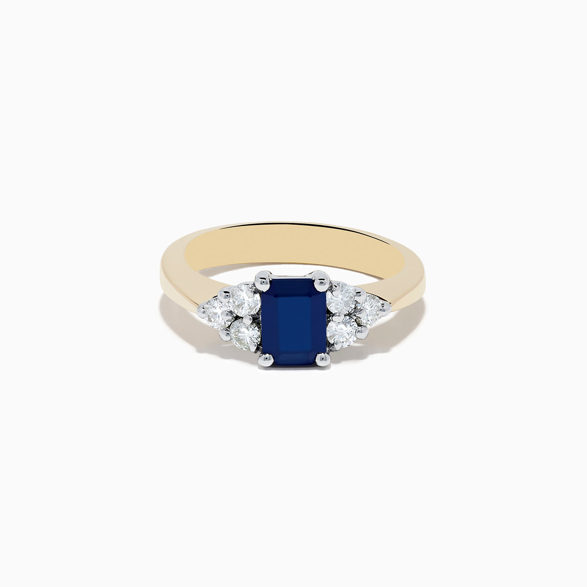 Royale Bleu 14K Yellow & White Gold Blue Sapphire Diamond Ring 1.46 TCW