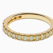 18K Yellow Gold Yellow Diamond Three-Quarter Eternity Band