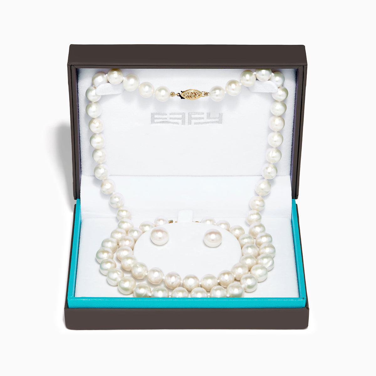 14K Yellow Gold Cultured Freshwater Pearl 3-Piece Box Set