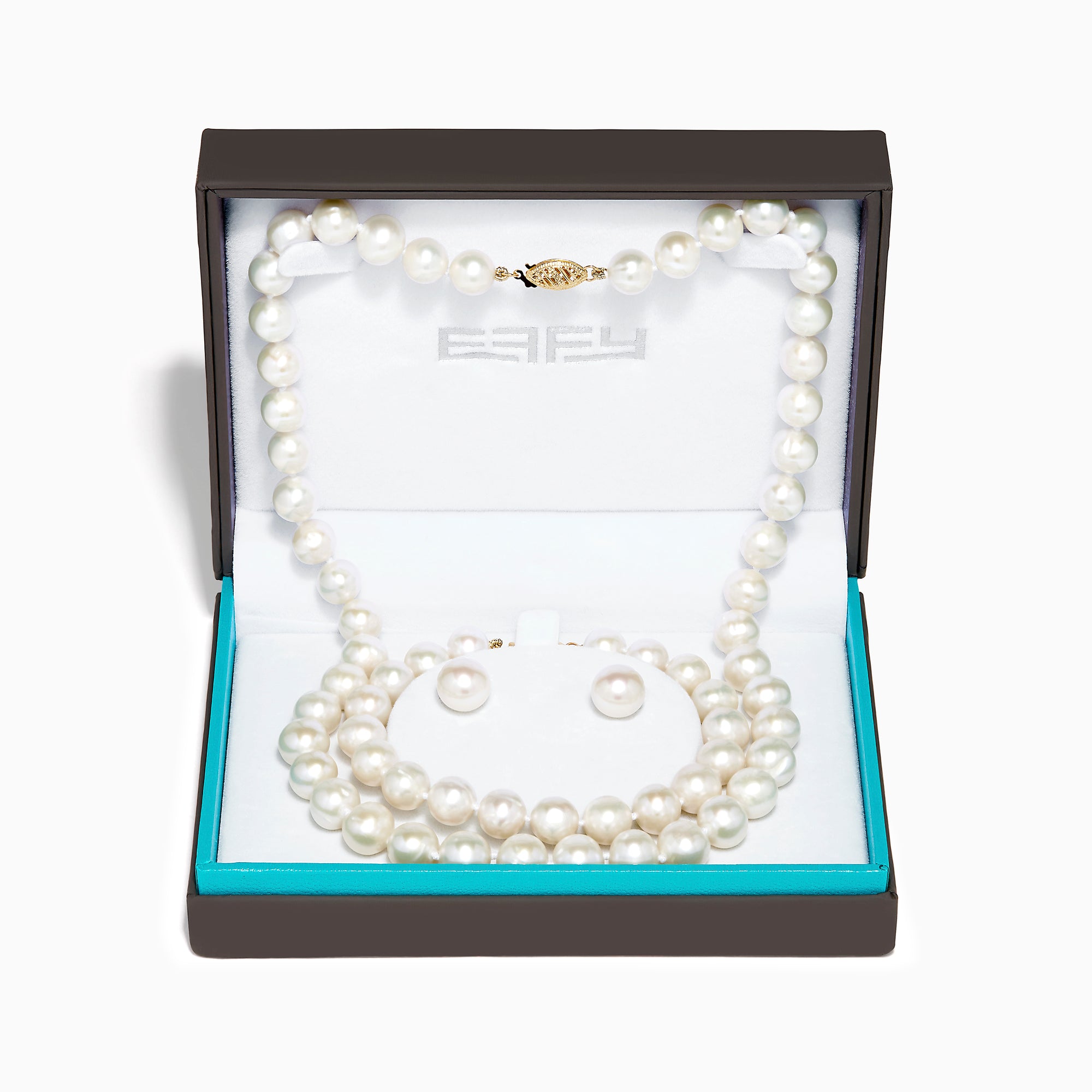 14K Yellow Gold Cultured Freshwater Pearl 3-Piece Box Set
