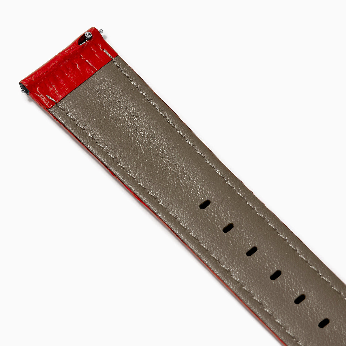 Red – 20mm Exotic Print Calf Leather Watch Strap