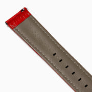 Red – 20mm Exotic Print Calf Leather Watch Strap