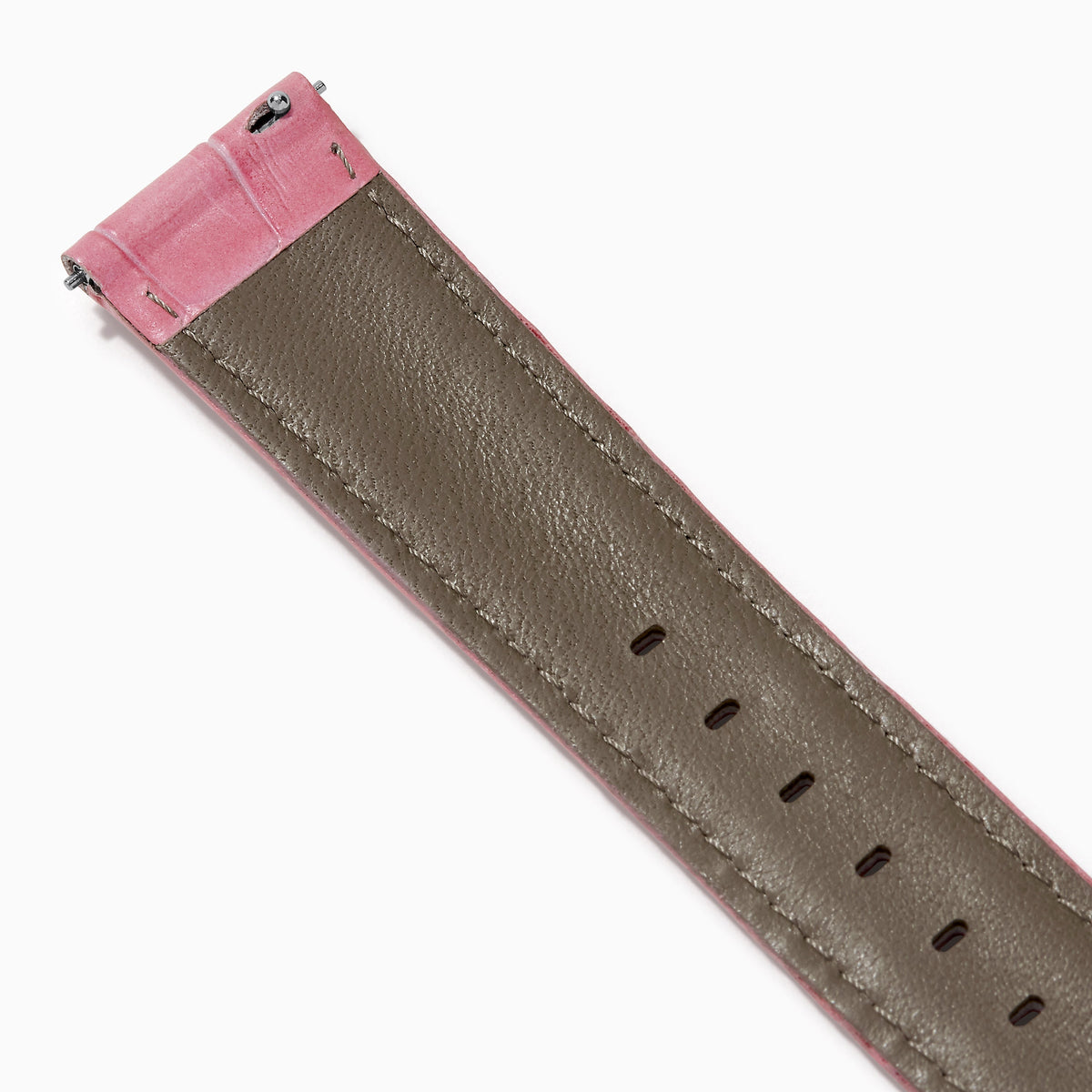 Pink – 20mm Exotic Print Calf Leather Watch Strap